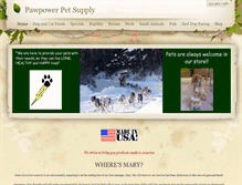 Tablet Screenshot of pawpowerpetsupply.weebly.com