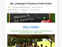 Tablet Screenshot of mslinebergersfabulousfourthgrade.weebly.com