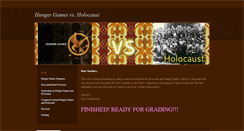 Desktop Screenshot of hungergamesvsholocaust.weebly.com