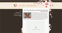 Desktop Screenshot of learnhowtomakehairbows.weebly.com