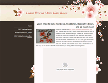 Tablet Screenshot of learnhowtomakehairbows.weebly.com