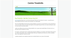 Desktop Screenshot of dogtreadmills.weebly.com
