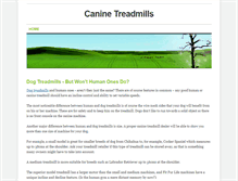Tablet Screenshot of dogtreadmills.weebly.com