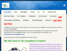Tablet Screenshot of caymanechoicservices.weebly.com