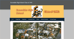 Desktop Screenshot of ehsclassof81.weebly.com