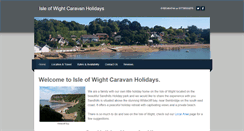 Desktop Screenshot of isleofwightcaravanholidaysuk.weebly.com