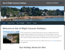 Tablet Screenshot of isleofwightcaravanholidaysuk.weebly.com