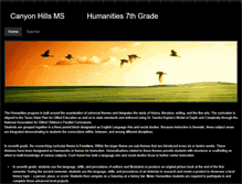 Tablet Screenshot of chmshumanities7.weebly.com