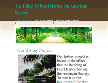 Tablet Screenshot of effectofpearlharbor.weebly.com