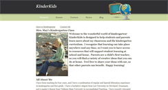 Desktop Screenshot of mrsmayskinderkids.weebly.com