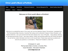 Tablet Screenshot of chrislandimusiceportfolio.weebly.com