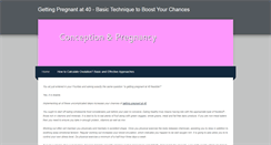 Desktop Screenshot of gettingpregnantat40.weebly.com