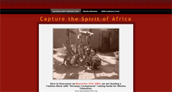 Desktop Screenshot of capturethespiritofafrica.weebly.com