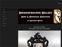 Tablet Screenshot of dreamspirationsgallery.weebly.com