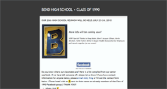 Desktop Screenshot of bendhighclassof1990.weebly.com