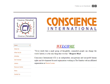 Tablet Screenshot of conscience-international.weebly.com