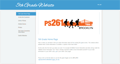 Desktop Screenshot of 5thgradeps261.weebly.com