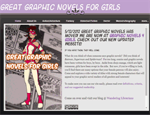 Tablet Screenshot of greatgraphicnovelsforgirls.weebly.com