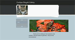 Desktop Screenshot of exotiquebengalscattery.weebly.com