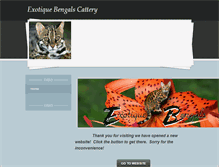 Tablet Screenshot of exotiquebengalscattery.weebly.com