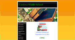 Desktop Screenshot of cordovamslibrary.weebly.com