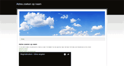 Desktop Screenshot of adreszoeken.weebly.com