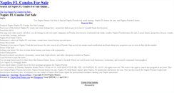 Desktop Screenshot of naplesflcondosforsale.weebly.com