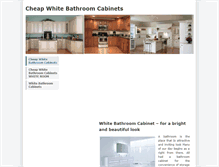 Tablet Screenshot of cheapwhitebathroomcabinets.weebly.com