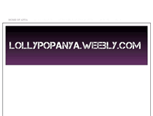 Tablet Screenshot of lollypopanya.weebly.com