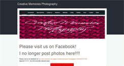 Desktop Screenshot of creativememoriesphoto.weebly.com