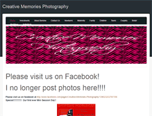 Tablet Screenshot of creativememoriesphoto.weebly.com