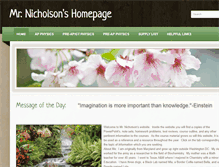 Tablet Screenshot of coachnicholson2007.weebly.com