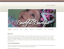 Tablet Screenshot of bowtifulbowtique.weebly.com