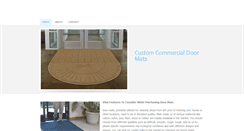 Desktop Screenshot of customcommercialdoormats.weebly.com