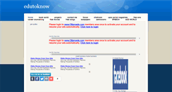 Desktop Screenshot of edutoknow.weebly.com