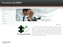 Tablet Screenshot of consultancyatsimsr.weebly.com