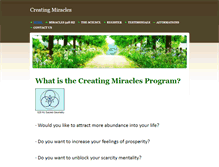 Tablet Screenshot of creatingmiracles.weebly.com