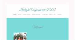 Desktop Screenshot of lesleysdayhome.weebly.com