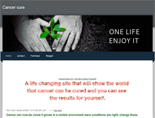 Tablet Screenshot of cancercurecompany.weebly.com