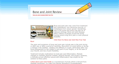 Desktop Screenshot of bone-and-joint-pain.weebly.com