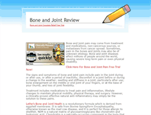 Tablet Screenshot of bone-and-joint-pain.weebly.com