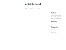 Tablet Screenshot of actrichmond.weebly.com