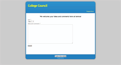 Desktop Screenshot of college-council.weebly.com