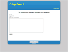 Tablet Screenshot of college-council.weebly.com