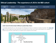 Tablet Screenshot of jcuethicalleadership.weebly.com