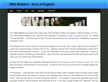 Tablet Screenshot of 168thbattalionsonsofengland.weebly.com