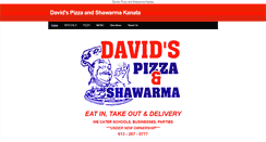 Desktop Screenshot of davidspizzaandshawarmakanata.weebly.com