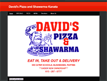 Tablet Screenshot of davidspizzaandshawarmakanata.weebly.com