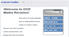Desktop Screenshot of a-level-maths.weebly.com
