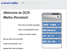 Tablet Screenshot of a-level-maths.weebly.com